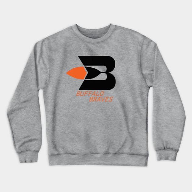 Defunct Buffalo Braves Basketball 1970 Crewneck Sweatshirt by LocalZonly